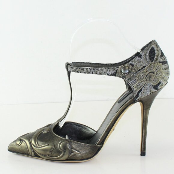 Dolce Gabbana Grey Stiletto Heels (EU 40 / 9 US) - Picture 8 of 12